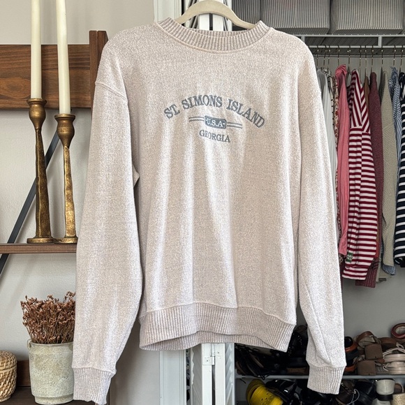 Sweaters - 2/$10 St. Simons Island Beige Sweatshirt